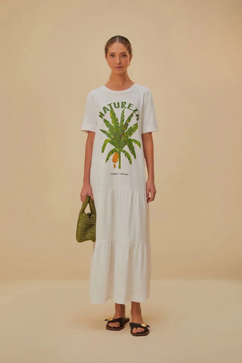 Natureza Maxi-Kleid aus Bio-Baumwolle