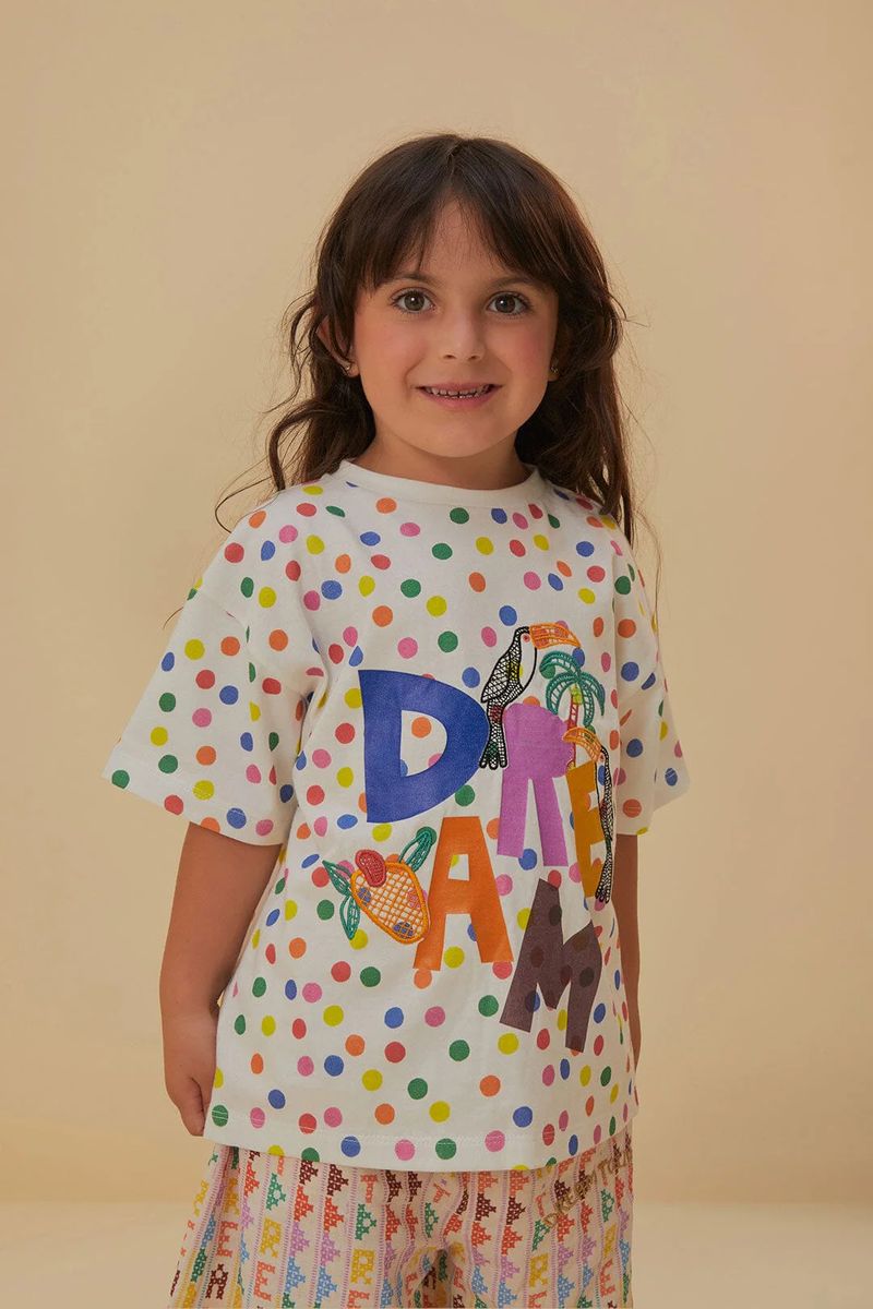 Verspieltes Kinder-T-Shirt mit Polka Dots