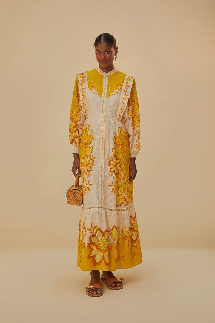 Romantisches Maxikleid mit Blumendruck