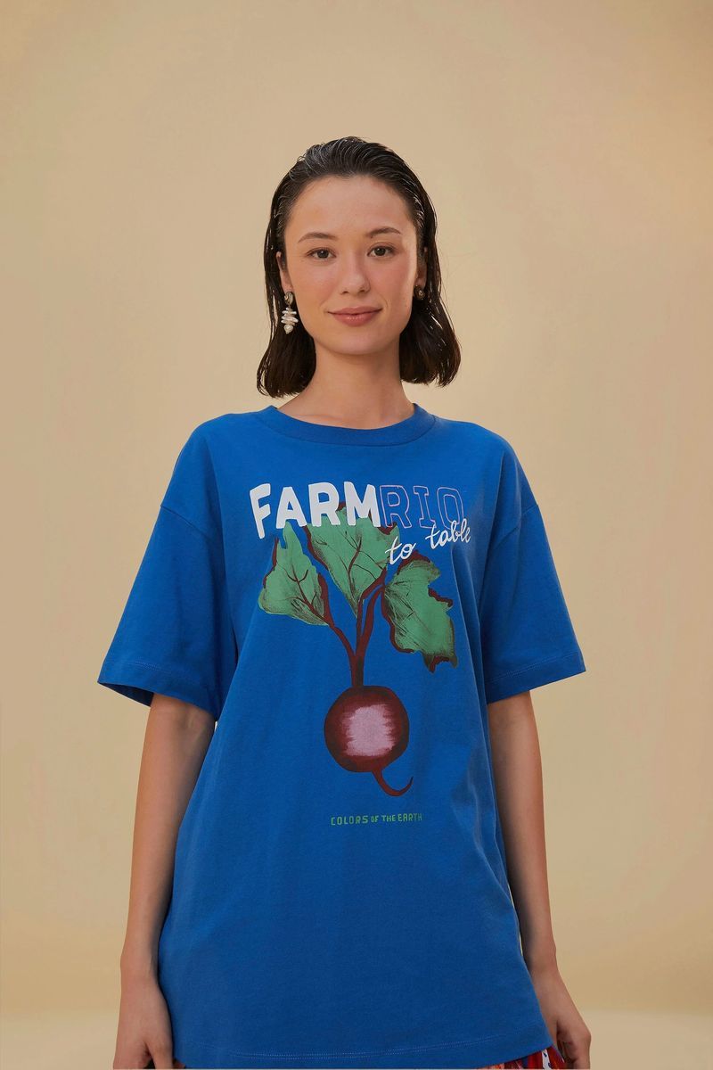 Bio-Baumwoll T-Shirt mit Grafikprint