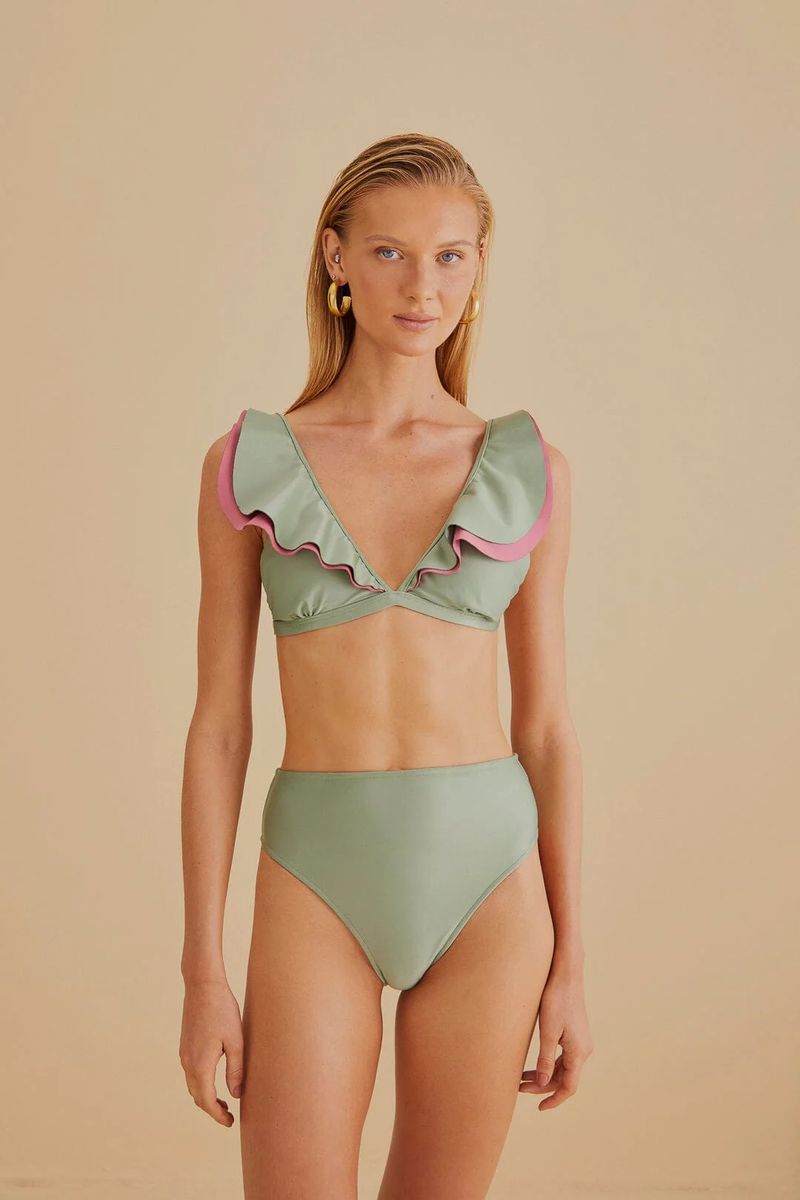 Bikinihose mit hoher Taille