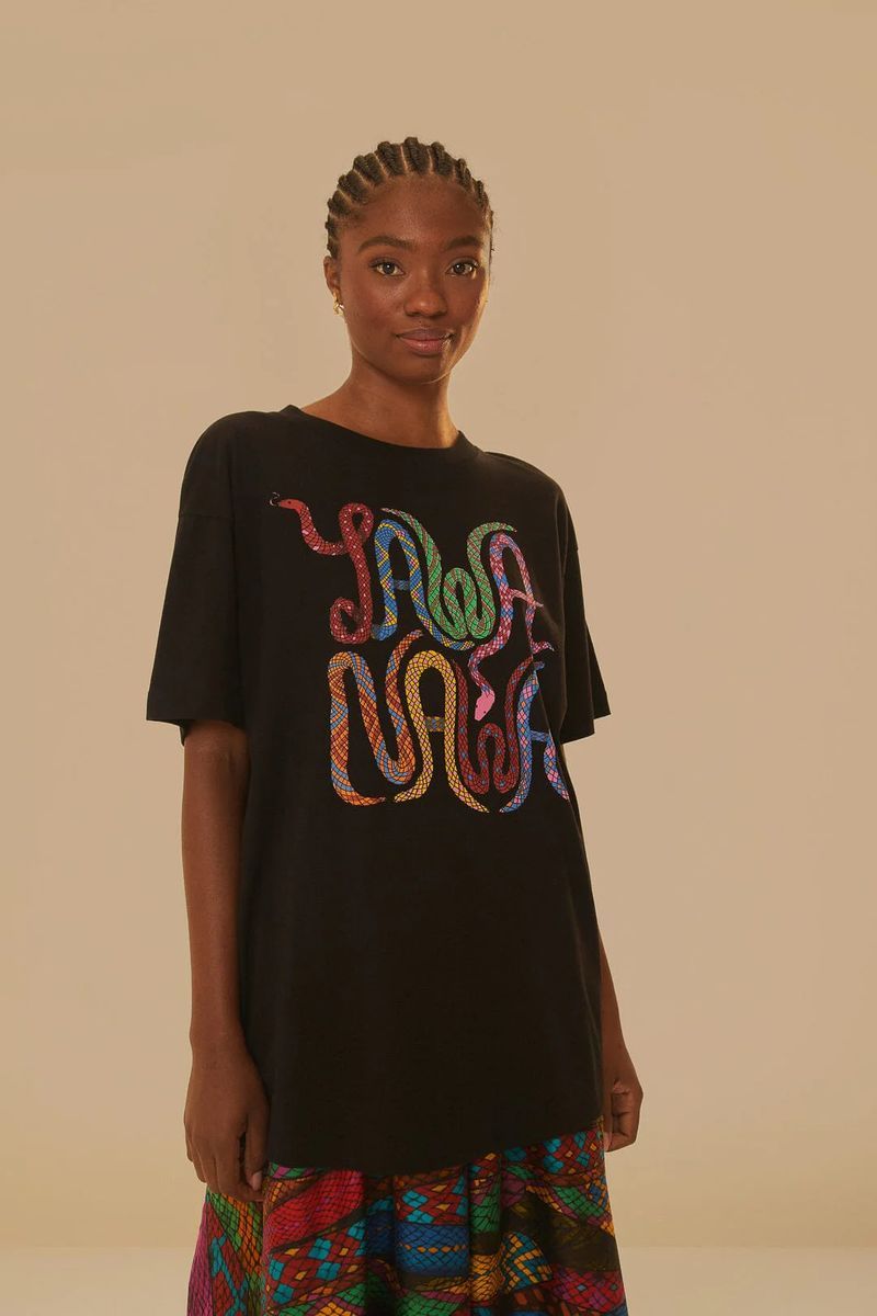 T-Shirt mit grafischem Druck und lockerer Passform
