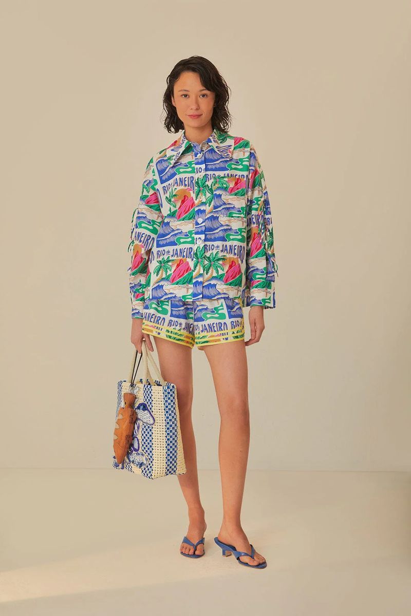 Rio de Janeiro Poster-Print Shorts