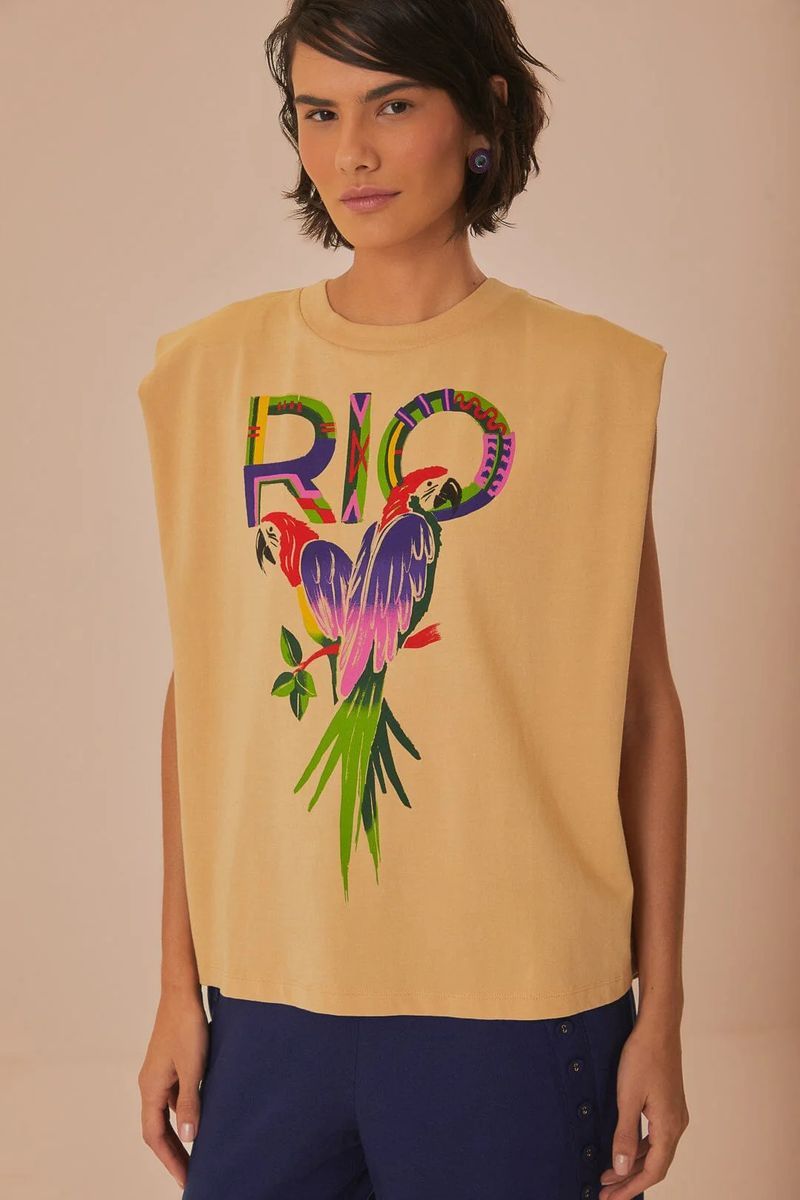 Rio Papagei Grafik Muskelshirt