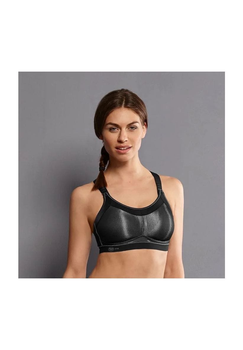 Glänzender Unterbrust-Sport-BH
