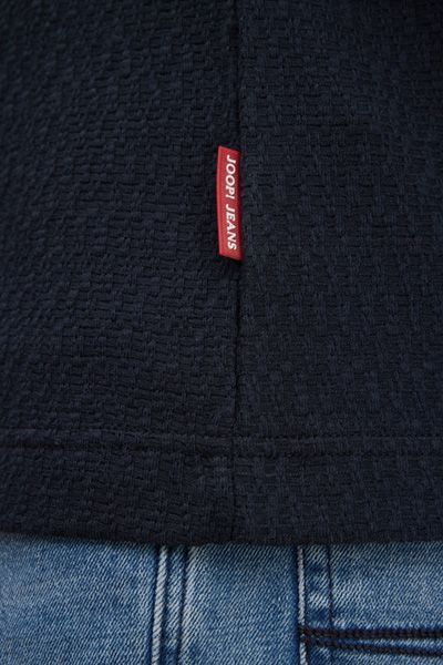 Joop! Jeans Pono Marineblau Strukturiertes Poloshirt Kurzarm