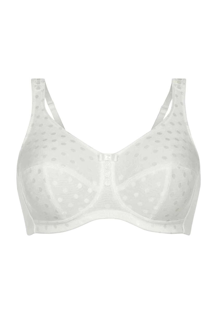 Bequemer bügelloser BH mit Stütze und Punktmuster