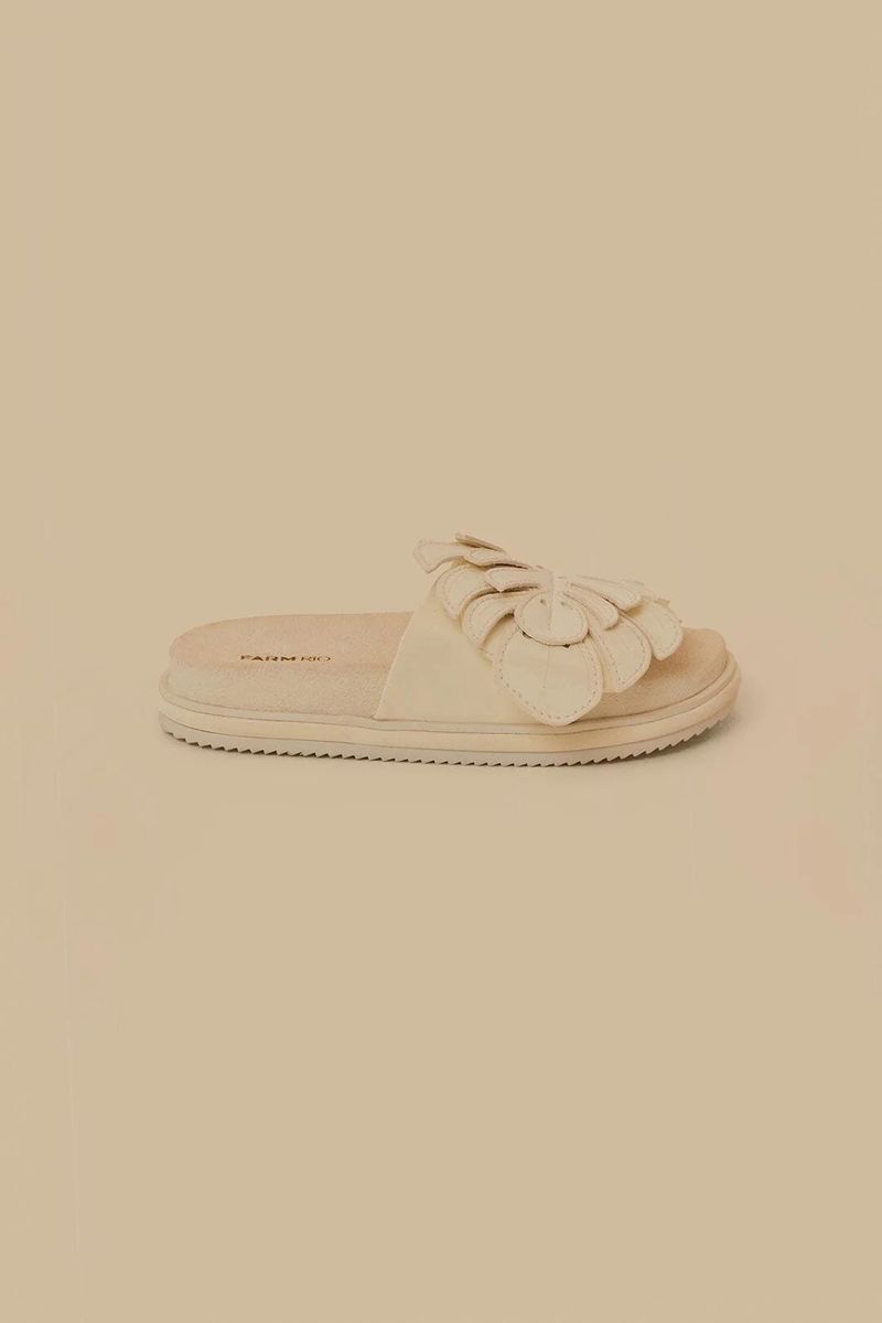 Monstera Blume Slide Sandale
