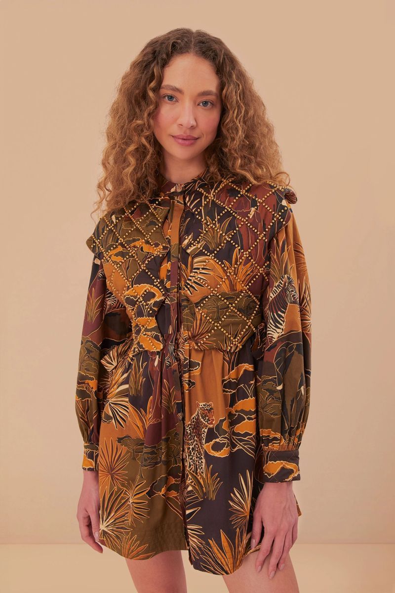 Savana Dream Mini-Kleid mit Print