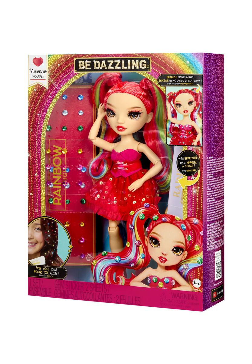 RAINBOW HIGH™ Puppe "BeDazzling Vivienne Rouge", rot, 99