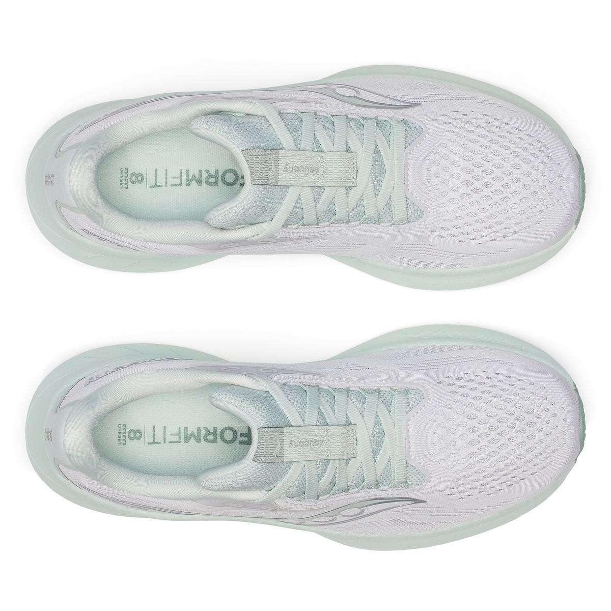 saucony Laufschuhe, atmungsaktiv, für Damen, weiß, 6 1/2