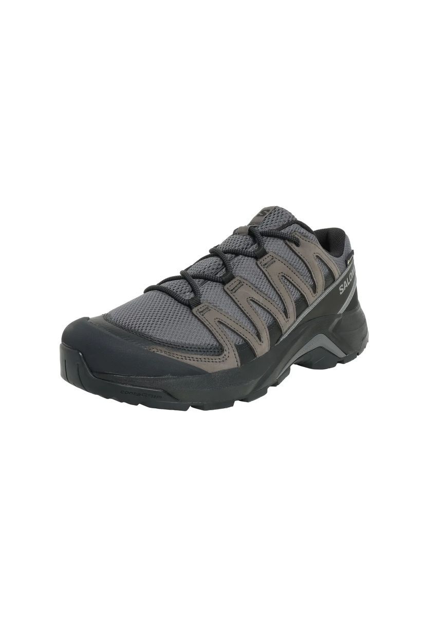 Grauer Wanderhalbschuh aus Leder für Herren