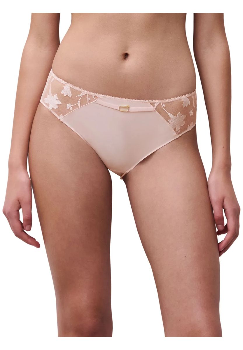 Hüftslip mit floraler Spitze