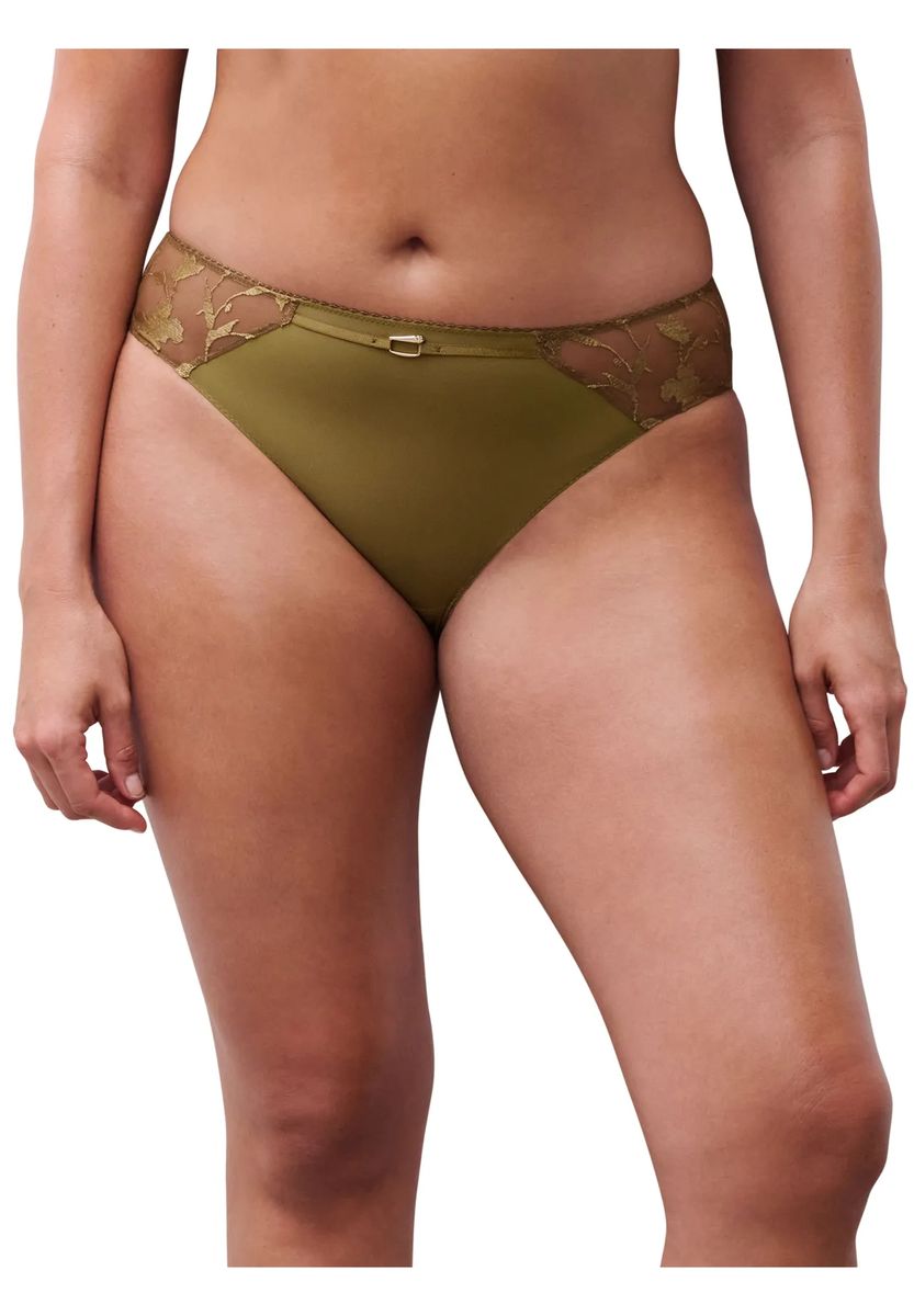 Slip mit floraler Spitze