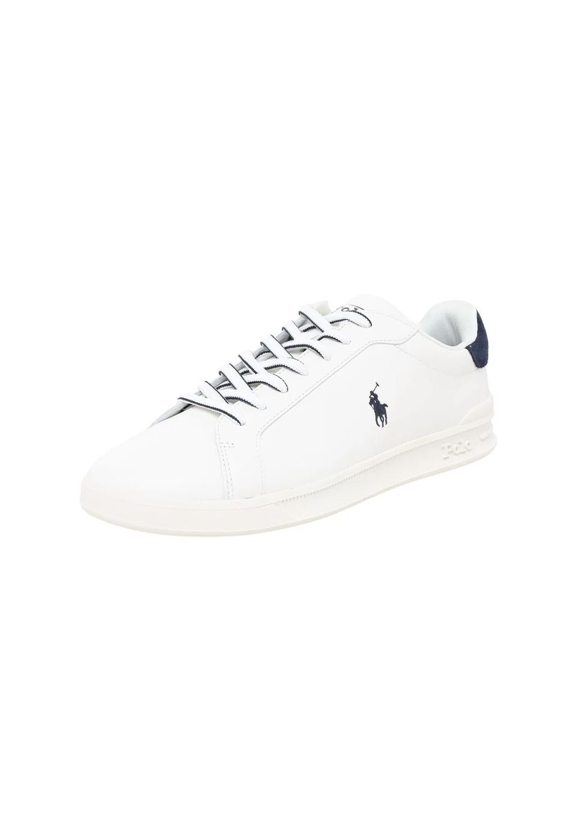 Klassischer weißer Leder Court Sneaker