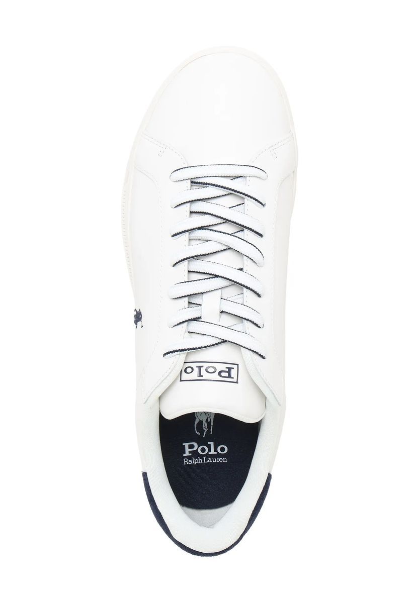 Klassischer weißer Leder Court Sneaker