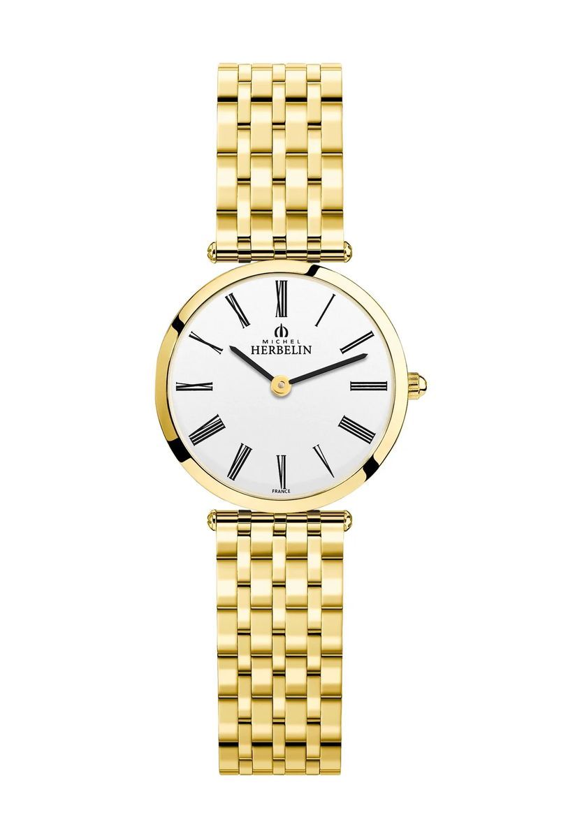 Elegante goldfarbene Damenuhr