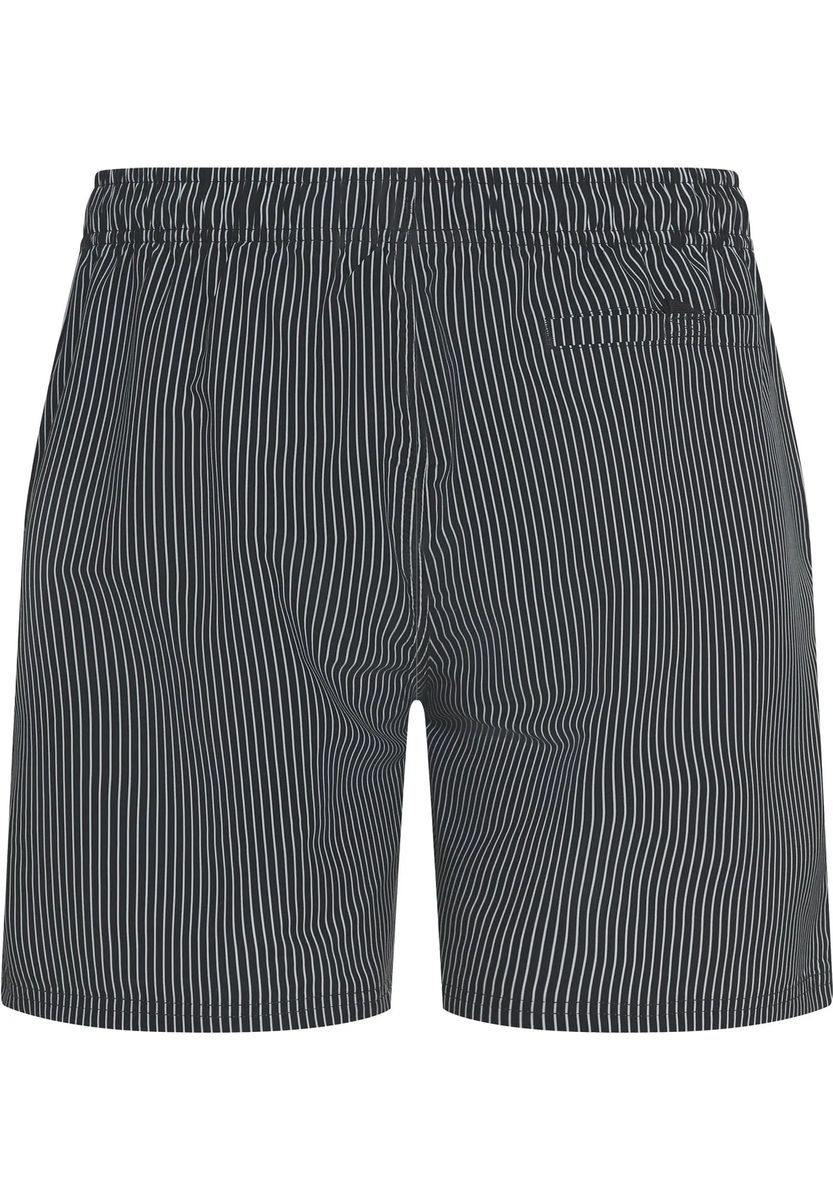 Gestreifte Badeshorts mit Kordelzug