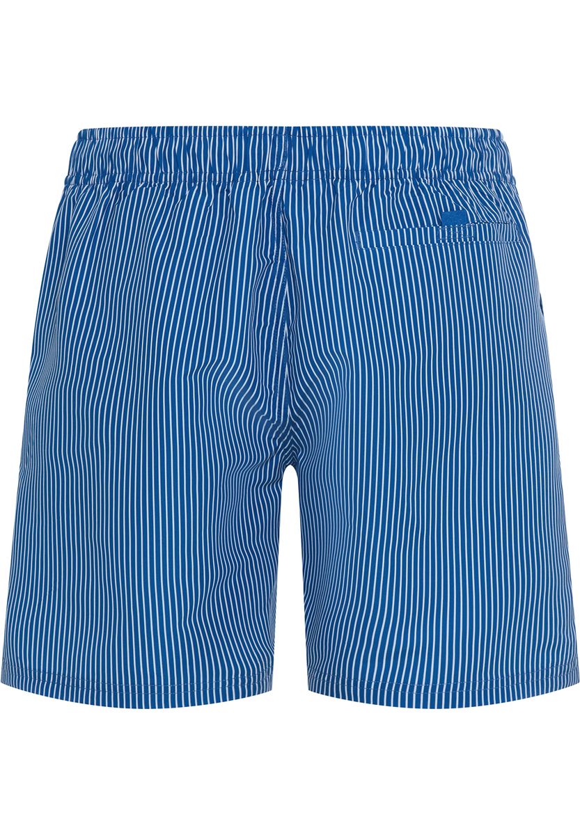 Herren Badeshorts mit Streifen und Kordelzug