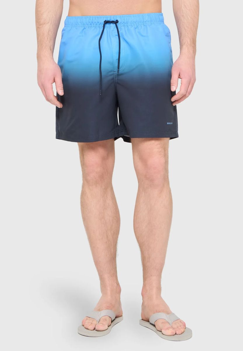 Badeshorts mit geometrischem Muster für Herren
