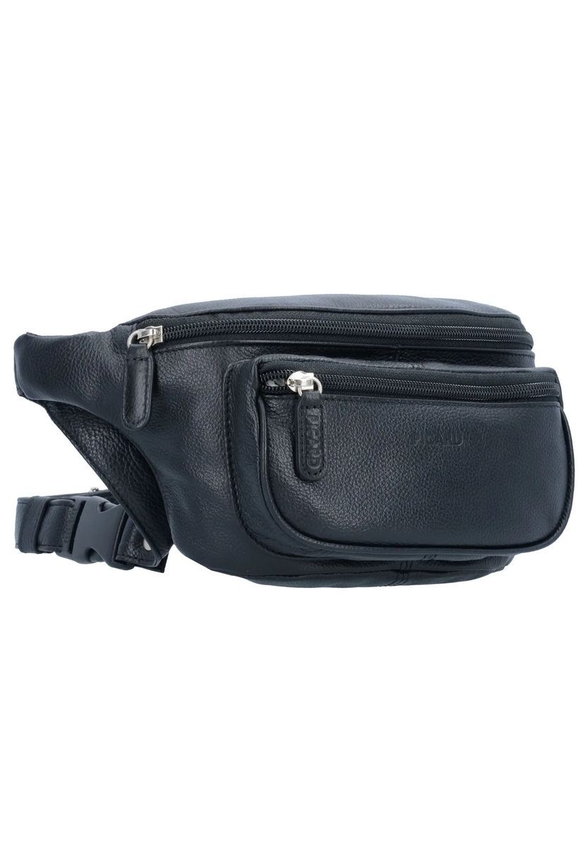 Leder-Gürteltasche mit Reißverschlusstasche