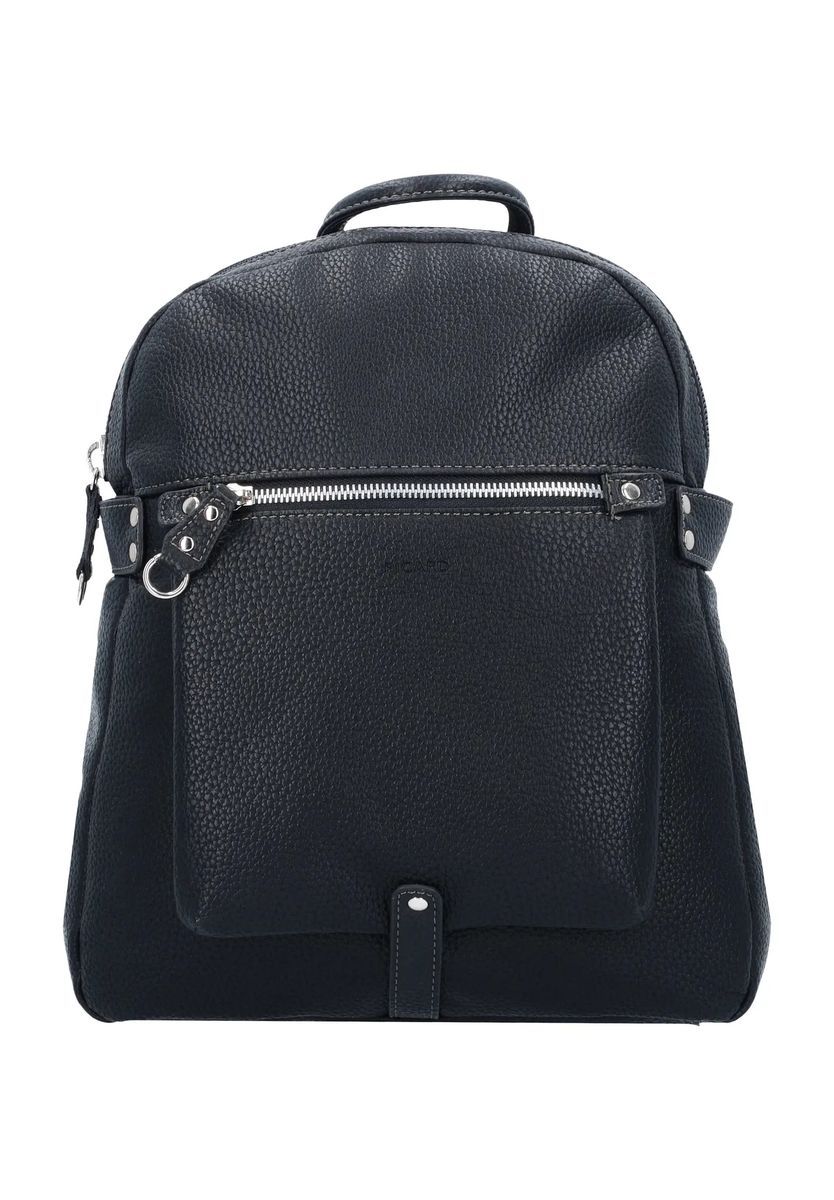Lässiger Kunstlederrucksack mit Tasche