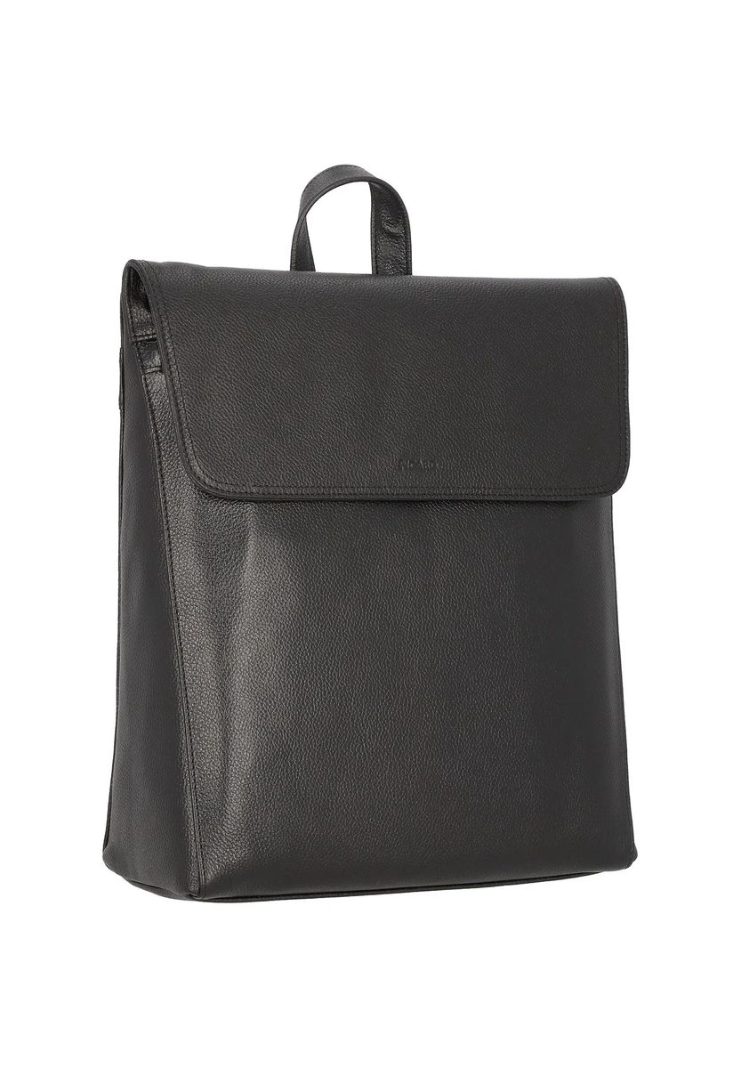 Minimalistischer Leder Rucksack mit Überschlag