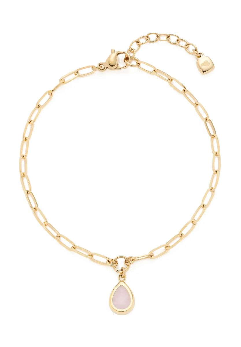 Zartes goldenes Armband mit Paperclip-Kette