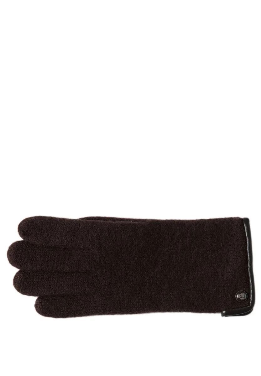 ROECKL Handschuhe, Wolle, Leder-Details, für Damen, braun, 7