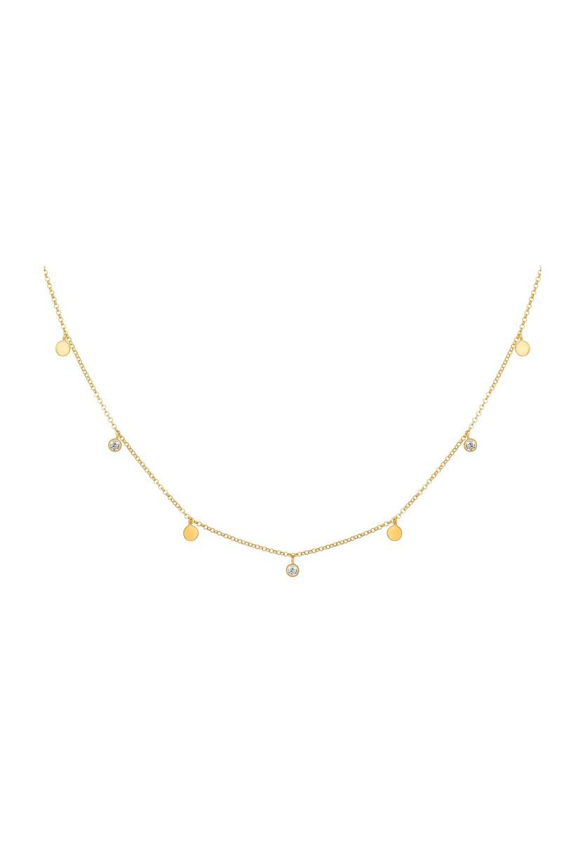 Feine Goldkette mit Anhängern
