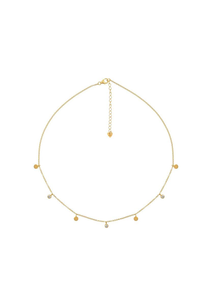 Feine Goldkette mit Anhängern