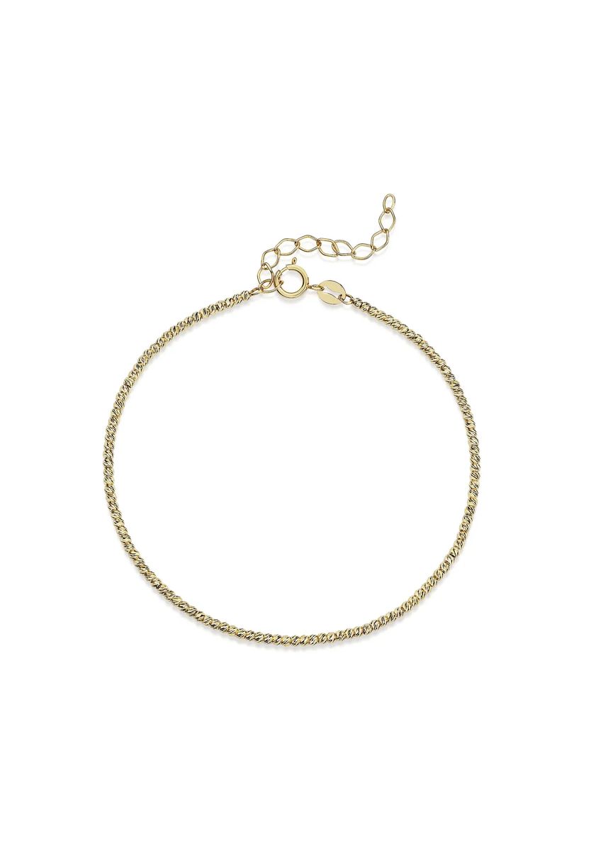 Zartes Armband mit verdrehter Kette