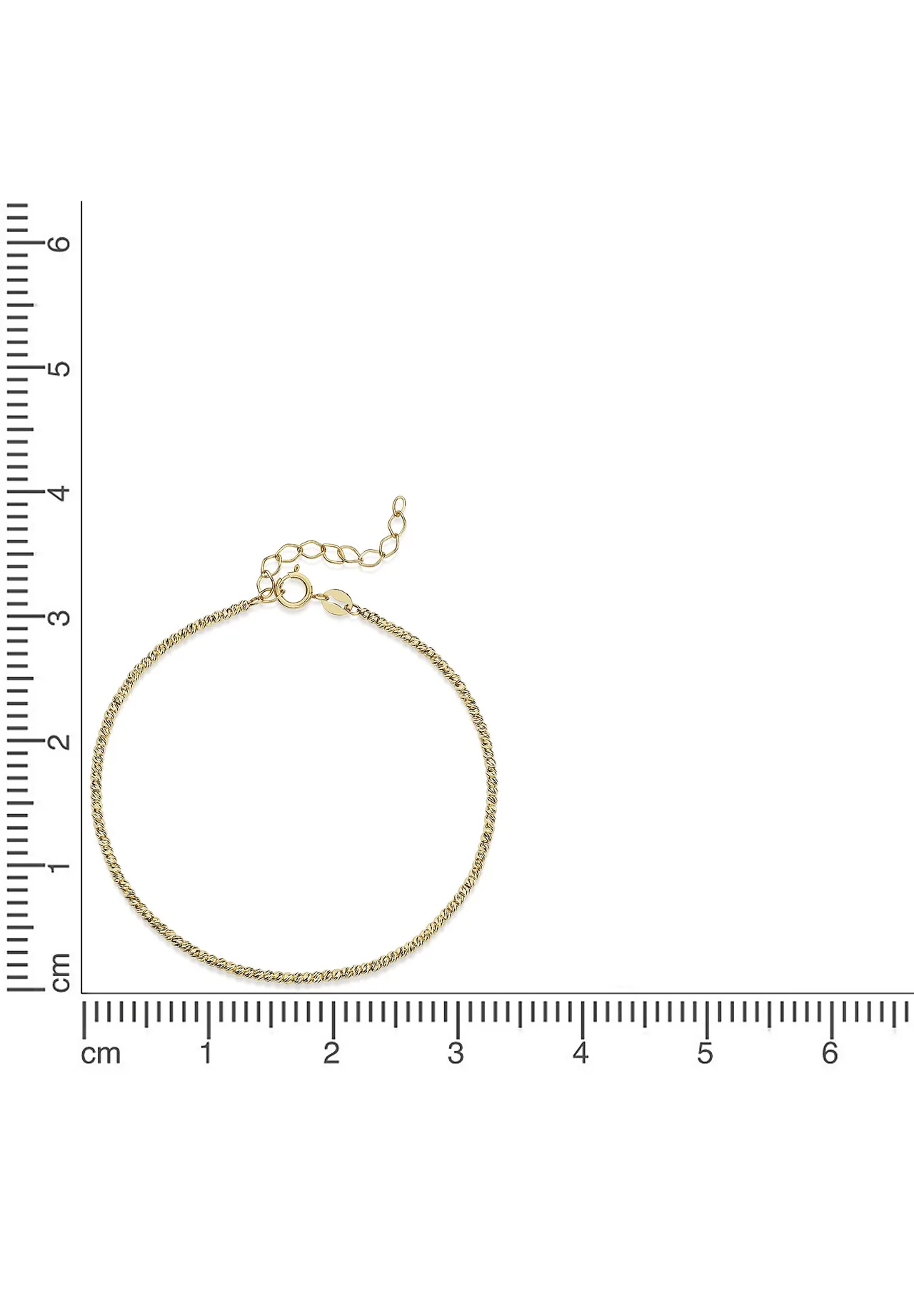 Zartes Armband mit verdrehter Kette