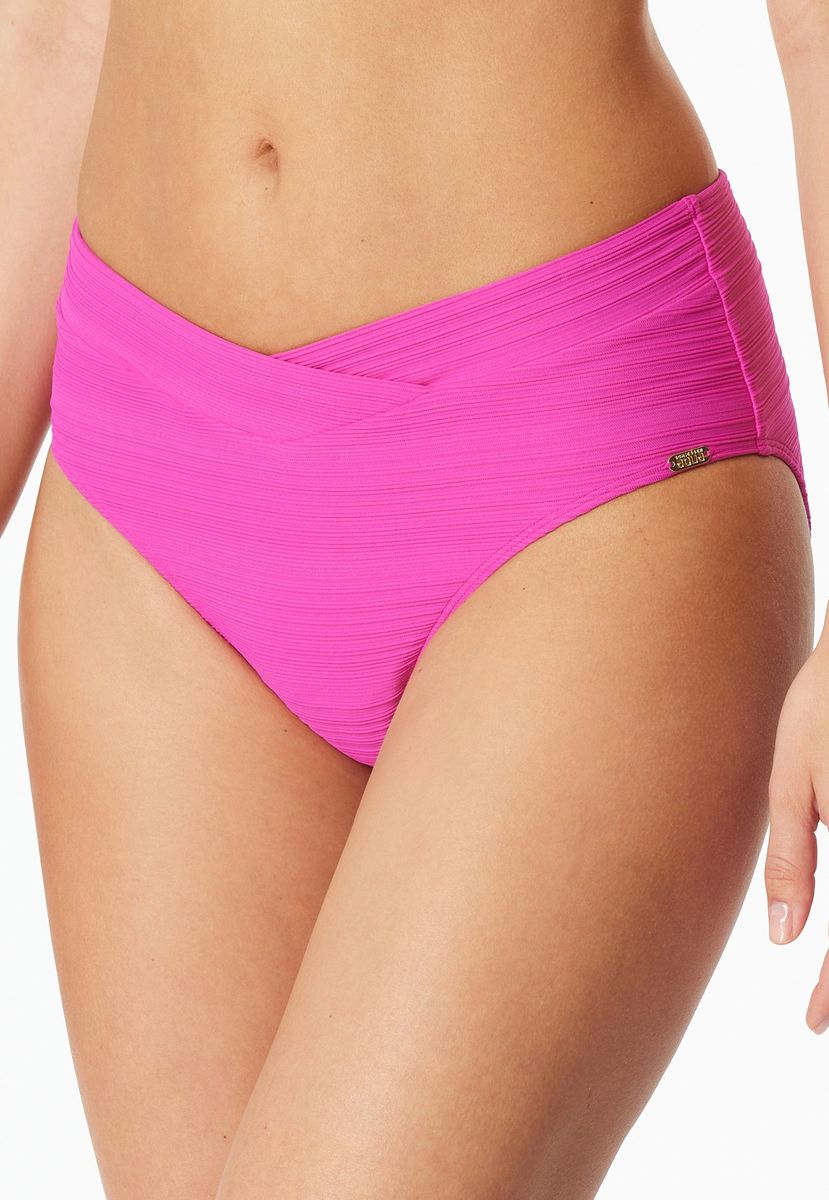 Klassische schwarze, hoch taillierte Bikinihose