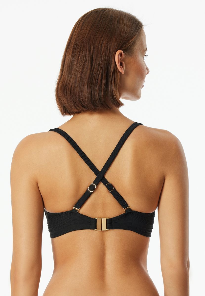 Bandeau-Bikini-Oberteil mit Trägern