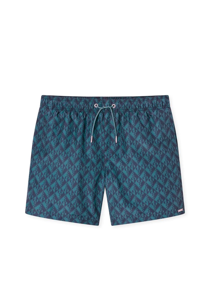 Gemusterte Herren Badeshorts mit Kordelzug