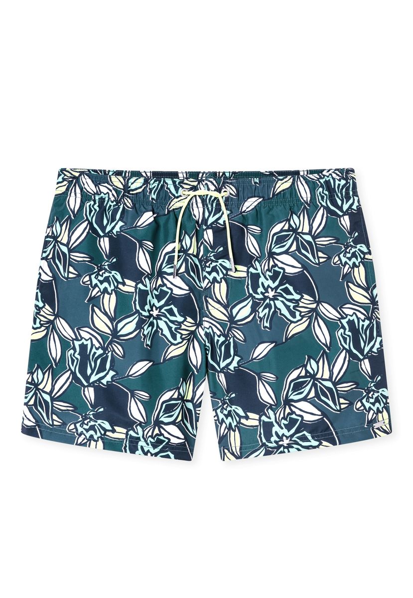 Gemusterte Herren Badeshorts mit Kordelzug