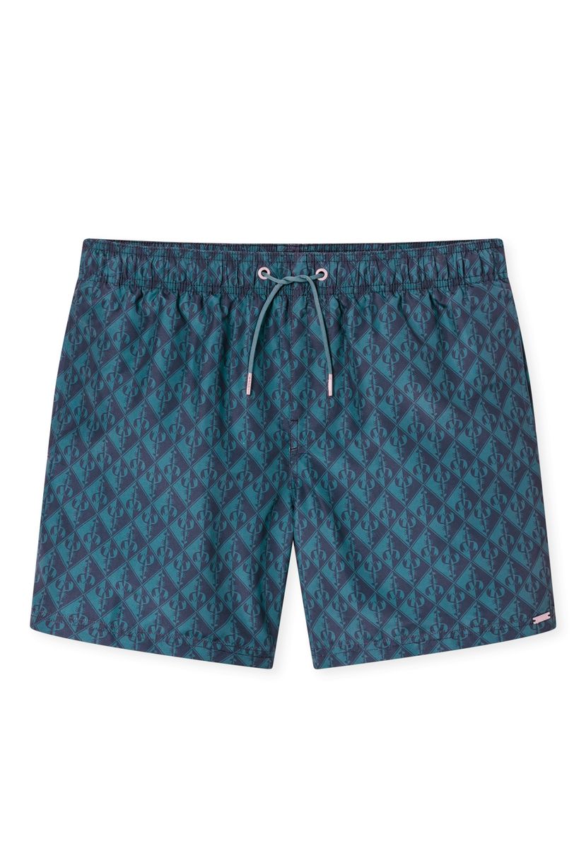 Gemusterte Herren Badeshorts mit Kordelzug