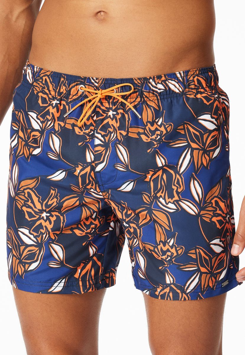 Herren Badeshorts mit Blumendruck