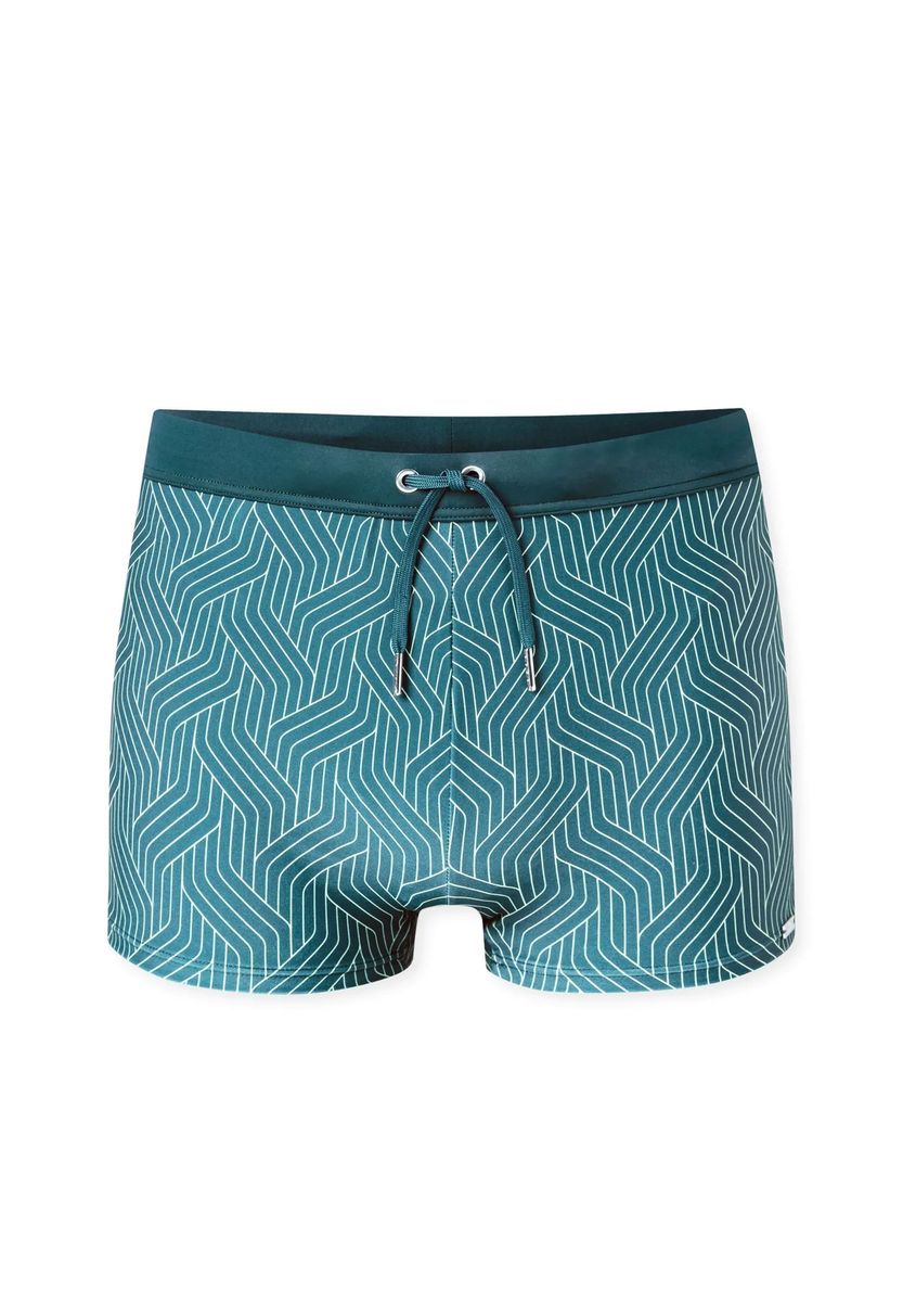 Herren Badehose mit geometrischem Print