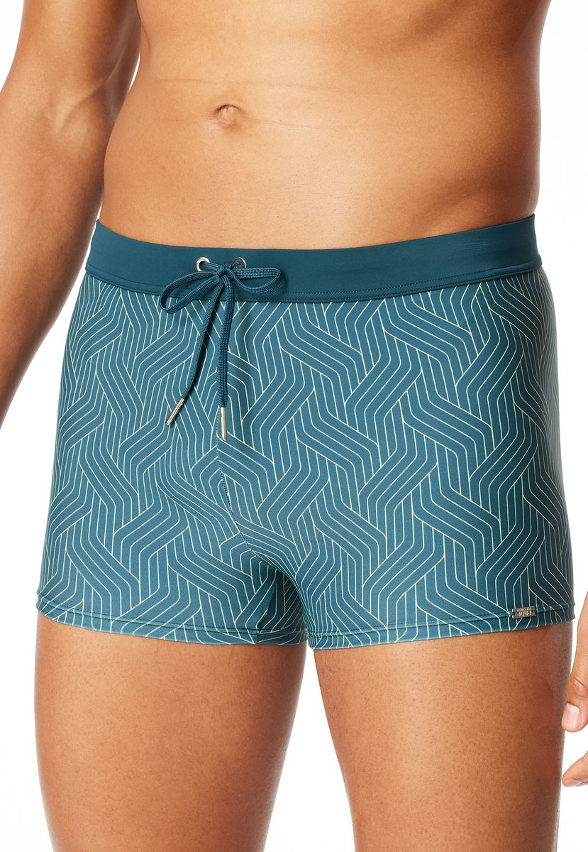 Herren Badehose mit geometrischem Print