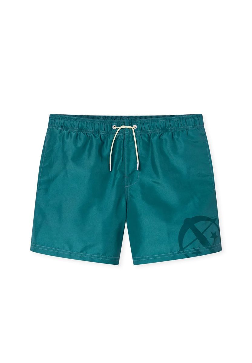Herren Badeshorts in Petrol mit Logo