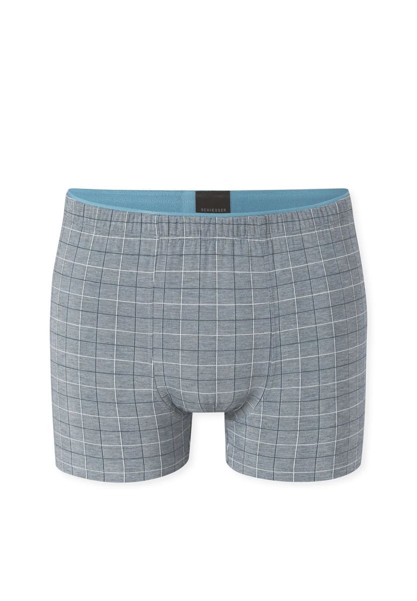 Herren Karierte Baumwoll-Boxershorts
