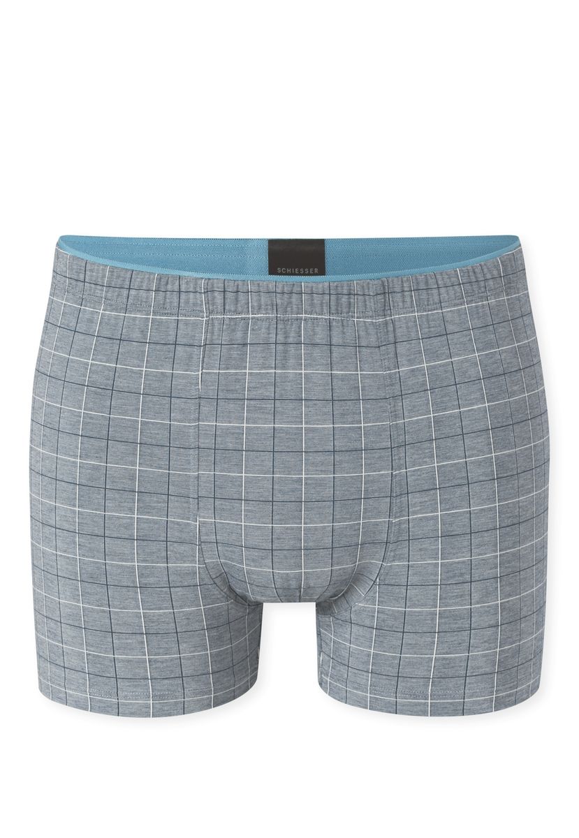 Herren Karierte Baumwoll-Boxershorts