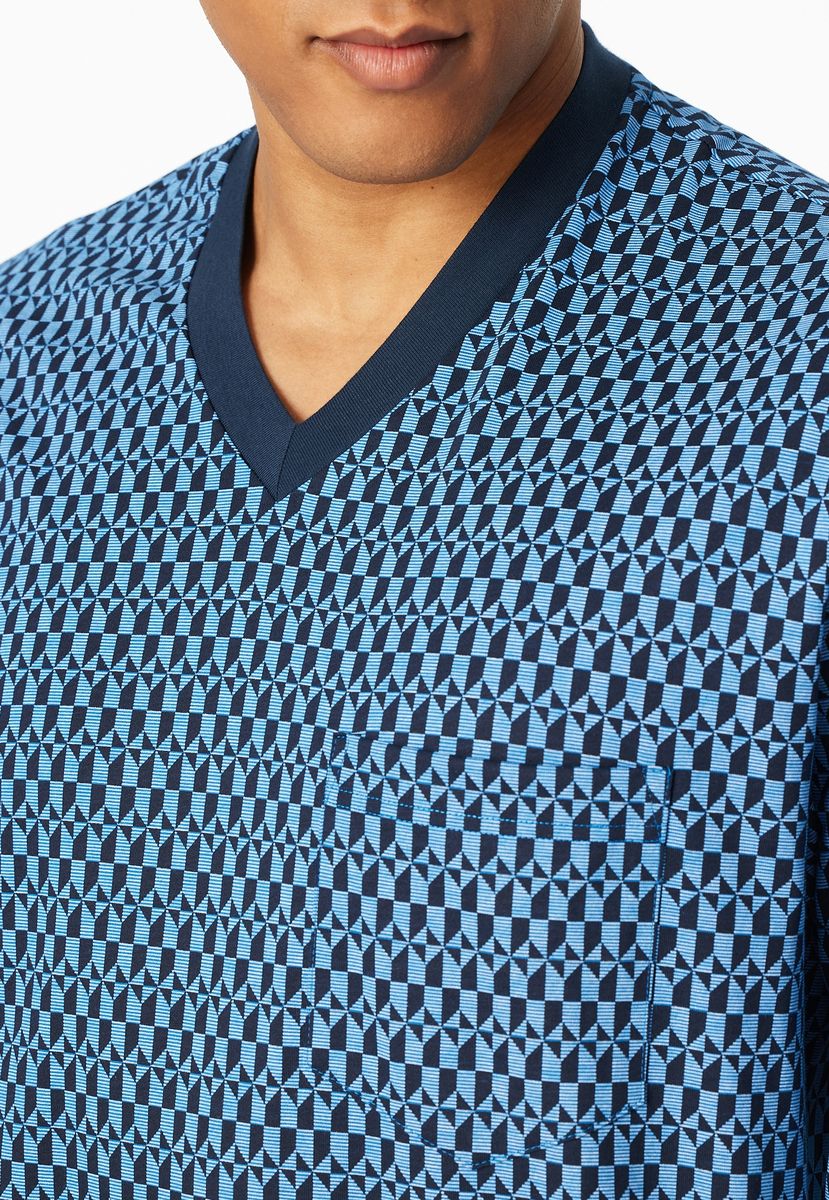 Herren Comfort Nachtwäsche Schlafanzug Set