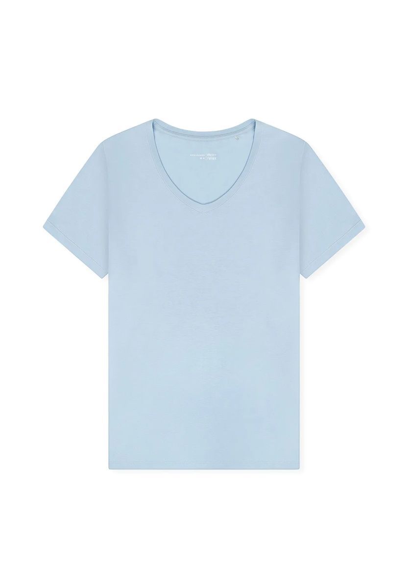 Damen T-Shirt mit V-Ausschnitt, lockere Passform
