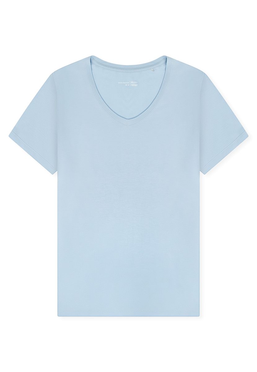 Damen T-Shirt mit V-Ausschnitt, lockere Passform
