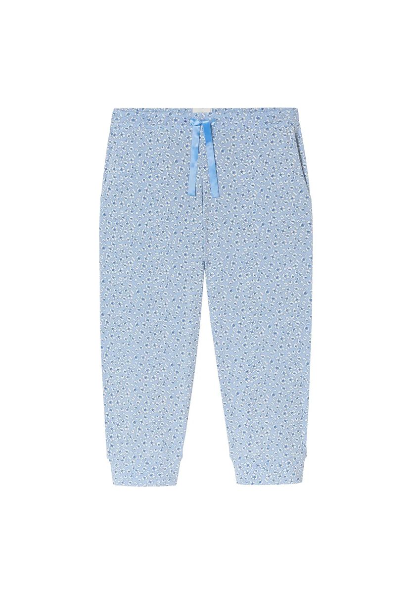 Damen Capri Schlafanzughose mit Muster