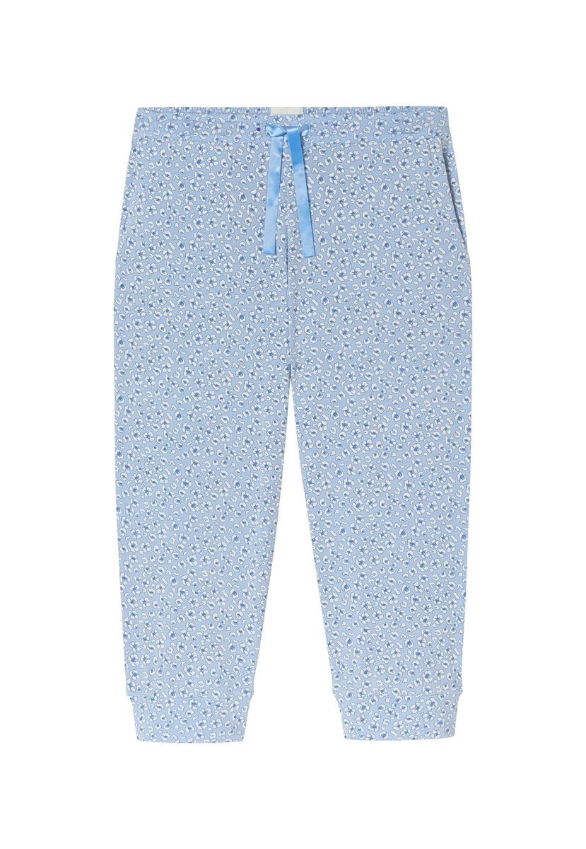 Damen Capri Schlafanzughose mit Muster