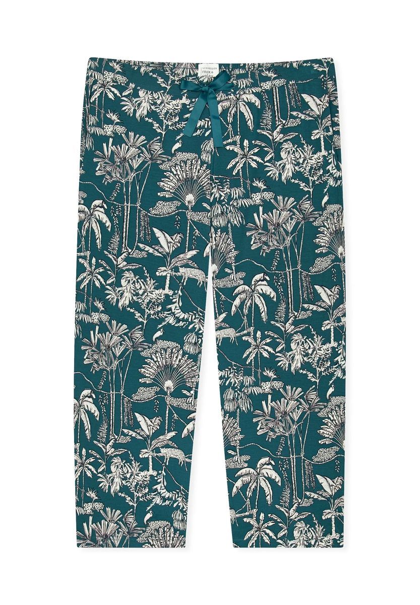 Gemusterte Relaxhose mit lässiger Passform